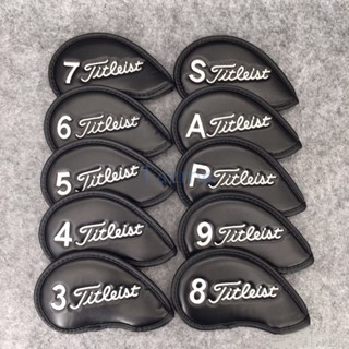 Titleist ใหม่ ผ้าคลุมหัวไม้กอล์ฟ หนัง Pu กันน้ํา (4,5,6,7,8,9,P,A.S)