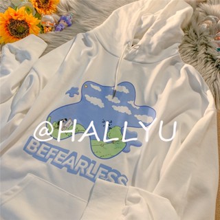 HALLYU  เสื้อผ้าผู้ญิง แขนยาว เสื้อฮู้ด คลุมหญิง สไตล์เกาหลี แฟชั่น  Chic Trendy รุ่นใหม่ สวยงาม A98J396 36Z230909