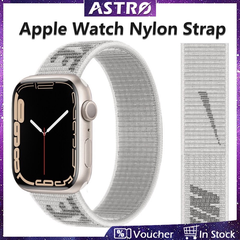 Astro สายนาฬิกาข้อมือไนล่อนถัก ระบายอากาศ สําหรับ Apple Watch 49 มม. 45 มม. 41 มม. 44 มม. 40 มม. 42 มม. 38 มม. iWatch Ultra SE Series 8 7 6 5 4 3 2 1