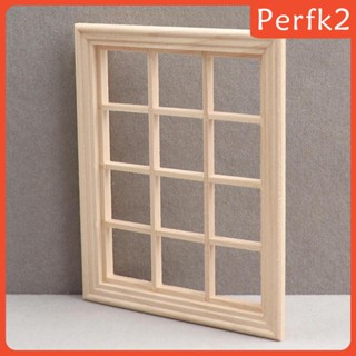 [Perfk2] โมเดลกรอบหน้าต่างบ้านตุ๊กตา สเกล 1:12 12 สําหรับ Diorama