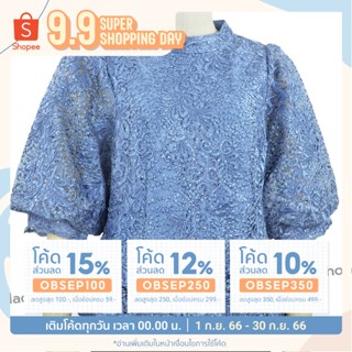 เสื้อลูกไม้ OKI640 ยี่ห้อห้อ In Ka Oil  ลูกไม้ทั้งตัว เสื้อคนแก่ เสื้อคุณแม่