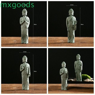 Mxgoods พุทธศาสนา หินทรายสีเขียว สไตล์จีน สําหรับตกแต่งบ้าน