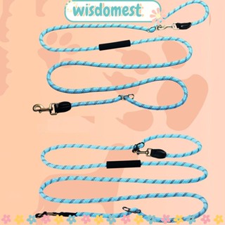WISDOMEST เชือกจูงสุนัข ไนล่อน สะท้อนแสง สามารถปรับได้