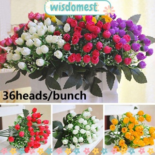 Wisdomest ช่อดอกไม้ประดิษฐ์ 36 ดอก แฮนด์เมด สําหรับตกแต่งบ้าน DIY