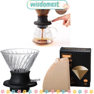 Wisdomest แก้วกรองกาแฟ ซิลิโคนใส ทนทาน คุณภาพสูง สําหรับคนรักกาแฟ