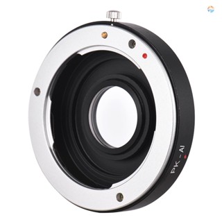 {Fsth} PK-AI Lens Mount Adapter Ring with Optical Glass for Pentax K Mount Lens to Fit for  AI F Mount Camera Body Focus Infinity