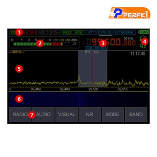 [Perfk1] อุปกรณ์รับสัญญาณวิทยุสื่อสาร หน้าจอ LCD พร้อมกระเป๋า EVA