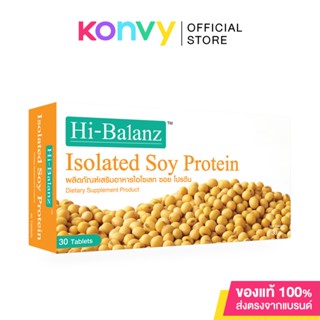 Hi-Balanz Isolated Soy Protein 30 Tablets.