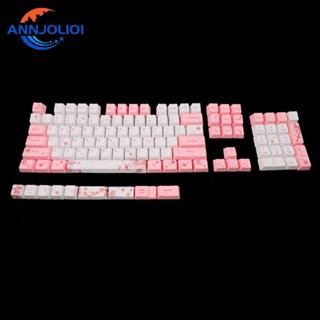 Ann 104 + 9 สําหรับ Key Cherry Blossom OEM Profile Dye Sublimation สําหรับ MX Mechanical Keybo