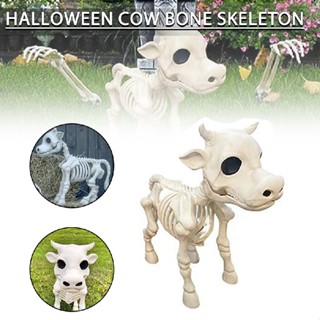 Halloween Cow Skeleton Cow Skull Decorations Outdoor Sculpture Decorative Prop