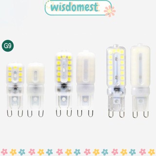 Wisdomest หลอดไฟ G9 G4 สปอตไลท์ สีวอร์มไวท์ ฮาโลเจน