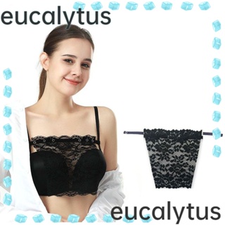 Eucalytus1 ชุดชั้นใน บราเซียร์ ผ้าโพลีเอสเตอร์ แบบบาง ขอบลูกไม้ ระบายอากาศ ป้องกันการเดิน สําหรับผู้หญิง