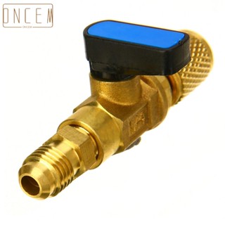 【ONCEMOREAGAIN】Reliable Brass Shut Off Ball Valve Adapter for HVAC AC Systems Easy Installation