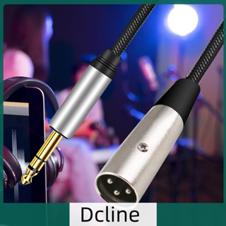 [Dcline.th] สายเคเบิลอะแดปเตอร์เสียง 6.35 มม. เป็น XLR 3-Pin ตัวผู้ เป็นตัวเมีย สําหรับไมโครโฟน