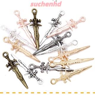 Suchenhd จี้ดาบโบราณ โลหะผสม คละสี สําหรับสร้อยคอ DIY 100 ชิ้น