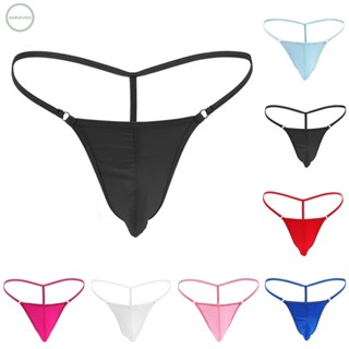 GORGEOUS~Mens Low Waist Mesh G String T Back Thongs with Soft Pouch in Assorted Colors