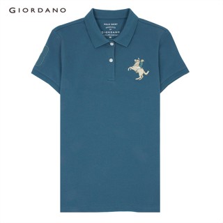 GIORDANO โปโลผู้หญิง Womens Slim Fit Polo 05313210