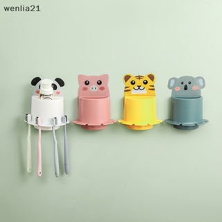 [wenlia21] ชั้นวางแปรงสีฟัน สไตล์บูติก อุปกรณ์เสริม สําหรับติดผนังห้องน้ํา