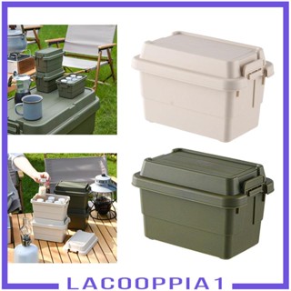 [Lacooppia1] กล่องเก็บของ กันน้ํา วางซ้อนกันได้ สําหรับตั้งแคมป์ เดินป่า