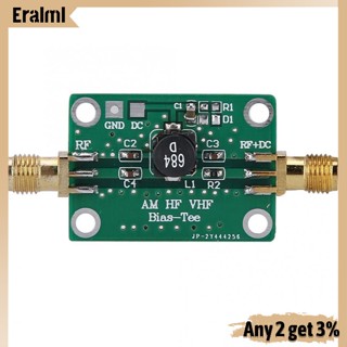 Eralml Rf Wideband Coaxial Feed Bias Tee 25k-100mhz เสื้อยืด แขนสั้น ลดการสูญเสีย Hf Am