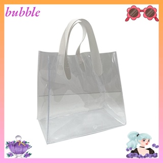 Bubble ถุงช้อปปิ้ง PVC แบบใส หูหิ้ว สําหรับใส่ของขวัญ