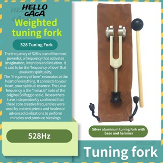 Tuning fork🔔 528hz Weighted tuning fork ส้อมจูนเสียง MI528 ส้อมจูนเสียง 528 พร้อมฐานผ้านวด ค้อนเสียง ขายดี