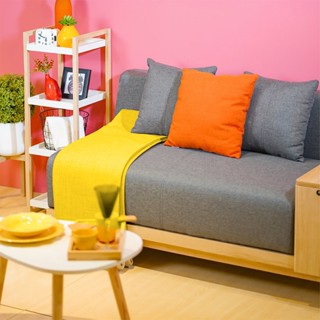 [กทม. 3-5 วัน ส่ง] Koncept furniture โซฟา 2 ที่นั่ง KC-PLAY รุ่น WIB สีไม้อ่อน (140x70x71 ซม.)