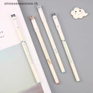 Shine ปากกาเจล 0.38 มม. ลายการ์ตูนแมวน่ารัก สําหรับนักเรียน สํานักงาน