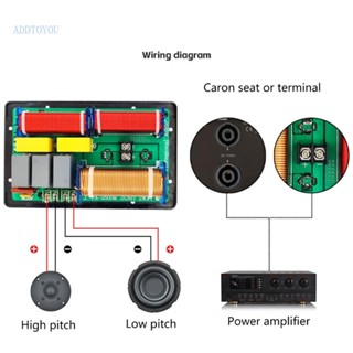 【3C】ตัวแบ่งความถี่ลําโพง 800w 2 ทาง