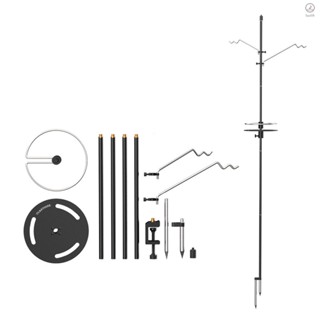 Outsxp เสาแขวนโคมไฟ อะลูมิเนียมอัลลอย ปรับความสูงได้ น้ําหนักเบา สําหรับตั้งแคมป์ ปิกนิก เดินป่า สวนกลางแจ้ง