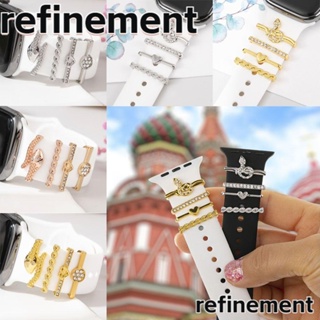 Refinement เครื่องประดับ สายนาฬิกาข้อมือ สร้อยข้อมือ เข็มกลัด แหวนตกแต่ง แฟชั่น เพชร โลหะ สายรัดข้อมือ เสน่ห์ อุปกรณ์เสริม