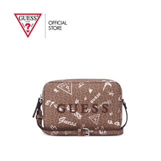 GUESS กระเป๋าสะพายผู้หญิง รุ่น FF903969 ROXBERRY MINI CROSSBODY สีน้ำตาล