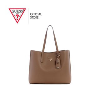 GUESS กระเป๋าถือ รุ่น BG877823 MERIDIAN GIRLFRIEND TOTE สีเทา