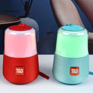 Instylelady TG168 ลําโพงบลูทูธไร้สาย มีไฟแฟลช LED การ์ดแทรกวิทยุ FM สําหรับฟังเพลง