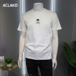 Acland เสื้อยืดผู้ชาย ผู้ชายเสื้อเชิ้ต เสื้อยืด ผ้านุ่ม ใส่สบาย ไม่หด ไม่ต้องรีด MTX2390KGM 37Z230912