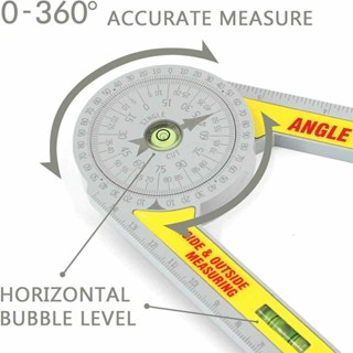 Angle Finder Miter Saw Protractor Measuring Ruler Tool Goniometer Pro Durable