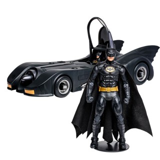 [BTF] Mcfarlane ชุดโมเดลรถยนต์ ภาพยนตร์ DC 1989 Keaton Batman ขยับได้ 23 ซม. 3SME