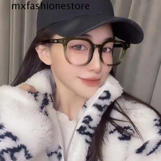 Mxfashione แว่นตากันแดดแฟชั่น กรอบแว่นขนาดใหญ่ สีเทา สีดํา ทรงสี่เหลี่ยม ป้องกันรังสี