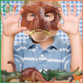 ✿ ล็อตซอฟกู้ด ✿  หน้ากากคอสเพลย์ รูปไดโนเสาร์ Velociraptor Dino Moving Mask สําหรับปาร์ตี้ฮาโลวีน