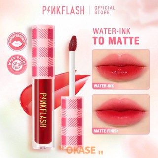 [เปิดตัวใหม่] PINKFLASH Water Tint Lip Glaze Waterproof Long Lasting Airy Matte Liquid Lip Gloss ลิปสติก [ลดราคา]