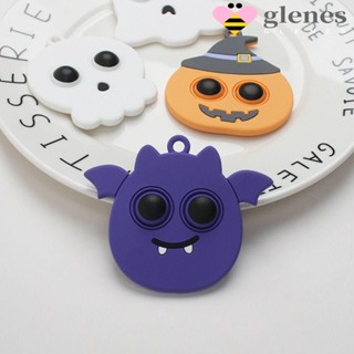 Glenes พวงกุญแจ จี้โครงกระดูกฟักทอง PVC ขนาดเล็ก สําหรับวันฮาโลวีน อีสเตอร์