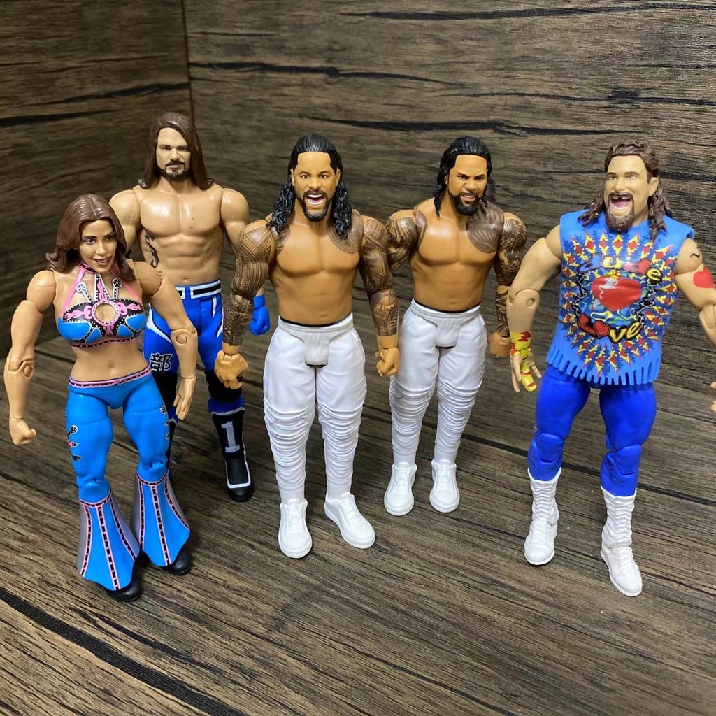ของแท้ ตุ๊กตาฟิกเกอร์ WWE WWE Wrestler Arena ขยับข้อต่อได้ สําหรับแกะสลัก