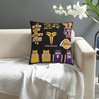 Kobe Bryant ปลอกหมอนอิงโซฟา ทรงสี่เหลี่ยม พิมพ์ลายการ์ตูน ขนาด 18*18 นิ้ว