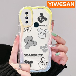 เคสมือถือ แบบนิ่ม แบบใส ลายหมี สําหรับ VIVO S7 V20 Pro V15 Pro
