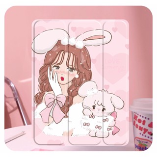 พับได้ เคาไอแพด ลายการ์ตูน เคสใสไอแพด Mikko ไอเเพด 10.2 gen7/8/9 iPad gen10 ipad Pro11 2018-2022 ipad 10.9 Air4/5 mini45