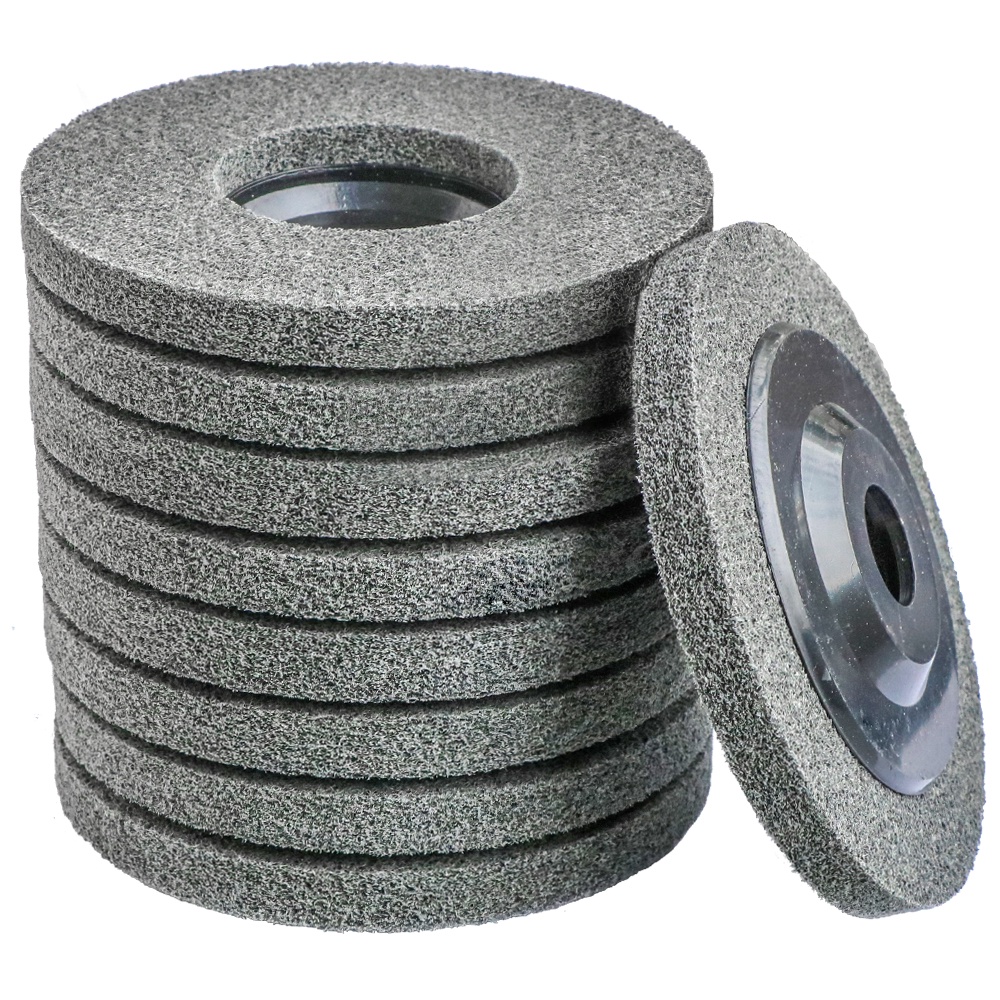 125mm Nylon Fiber Polishing Wheel Non Woven Abrasive Disc 5'' Grinding Polishing Wheel for Metals Ce