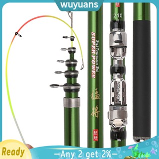 Wuyuans คันเบ็ดตกปลา สั้น 1.8 2.1 2.4 2.7 3.0 ม. ทนทาน ปรับได้ ขนาดเล็ก