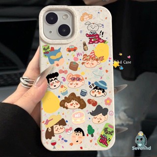 เคสโทรศัพท์มือถือ แบบนิ่ม ลายการ์ตูนชินจัง สําหรับ iPhone 15 14 13 12 11 Pro Max X XR Xs Max 8 7 6 6s Plus SE 2020