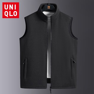 Uniqlo เสื้อแจ็กเก็ตแขนกุด เปิดไหล่ แบบหนา แฟชั่นฤดูใบไม้ร่วง และฤดูหนาว สําหรับผู้ชาย ไซซ์ M - 5XL