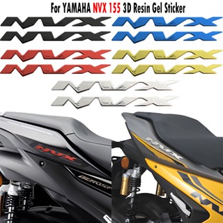 สติกเกอร์เรซิ่นเจล ลายโลโก้ 3D สําหรับติดตกแต่งรถจักรยานยนต์ สกูตเตอร์ YAMAHA NVX NVX 155 NVX